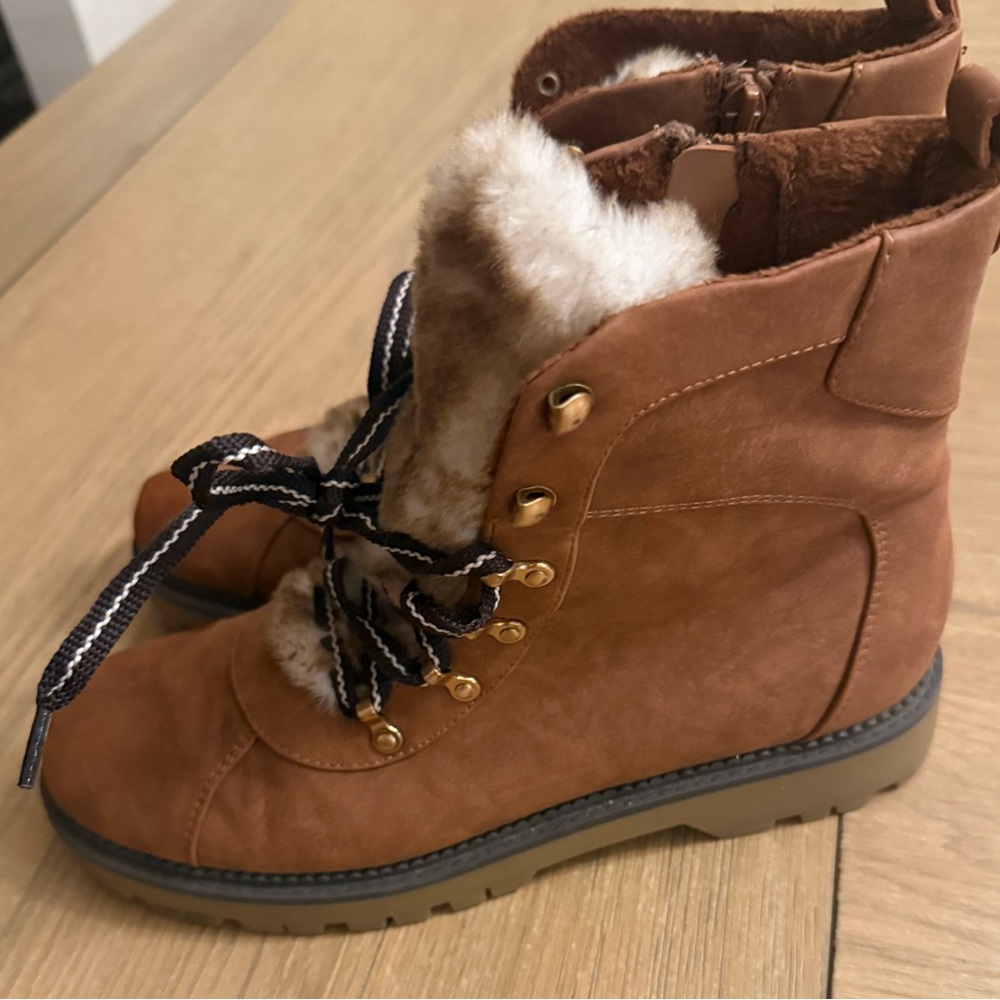 Style & Co. Brown Fur-Lined Boots - Picture 3 of 5